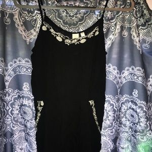Black flowey romper